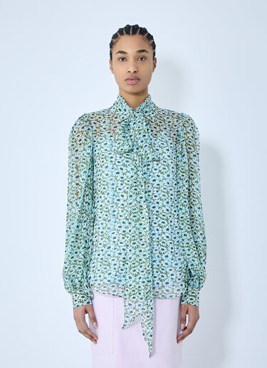 Gucci Daisy Silk Shirt Green guc0259025