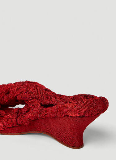 Isa Boulder Knit Boot Sandals Red isa0249018