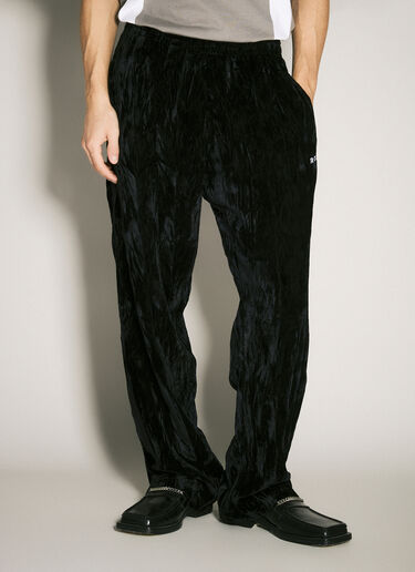 Martine Rose ワイドレッグトラックパンツ ブラック mtr0358003