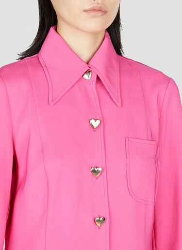 Marco Rambaldi Heart Button Overshirt Pink mra0252009