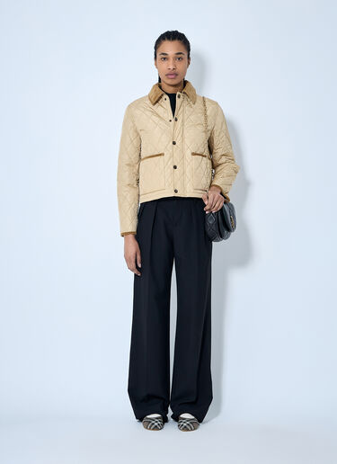 Burberry 퀼팅 쇼트 재킷  베이지 bur0259005