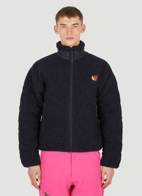 DRx x STEFAN MEIER x LN-CC Quilted Fleece Zip Jacket Black drs0350001