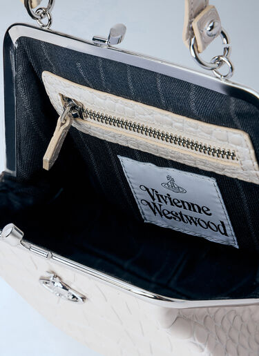 LN-CC® - Vivienne Westwood: Granny Frame Purse - White Vivienne Westwood Granny Frame Purse White vvw0265044
