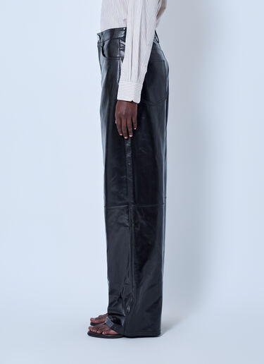 RÓHE Bruun Lacquer Baggy Trousers Brown roe0266015