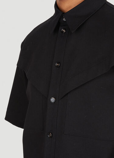 Bottega Veneta スラントポケット シャツ ブラック bov0148010