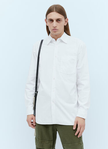 Dries Van Noten Patch Pocket Cotton Shirt White dvn0154017