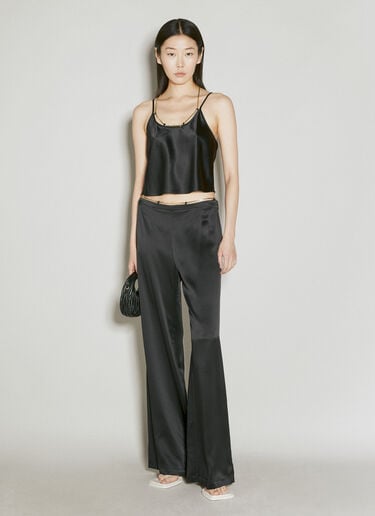 Slip Top with Nameplate Chain Alexander Wang Slip Top with Nameplate Chain Black awg0255011