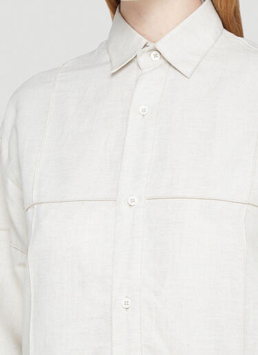 Jacquemus La Chemise Carro Shirt Beige jac0242023