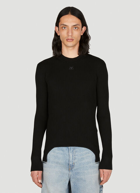 Courrèges Suspender Strap Sweater Black cou0151004