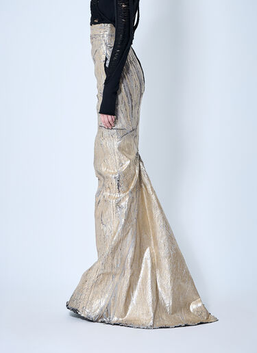 Rick Owens Lido Maxi Skirt Gold ric0260003