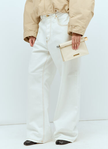 Jacquemus La Petit Pochette Rond CarrÃ© 手拿包 米色 jac0256088