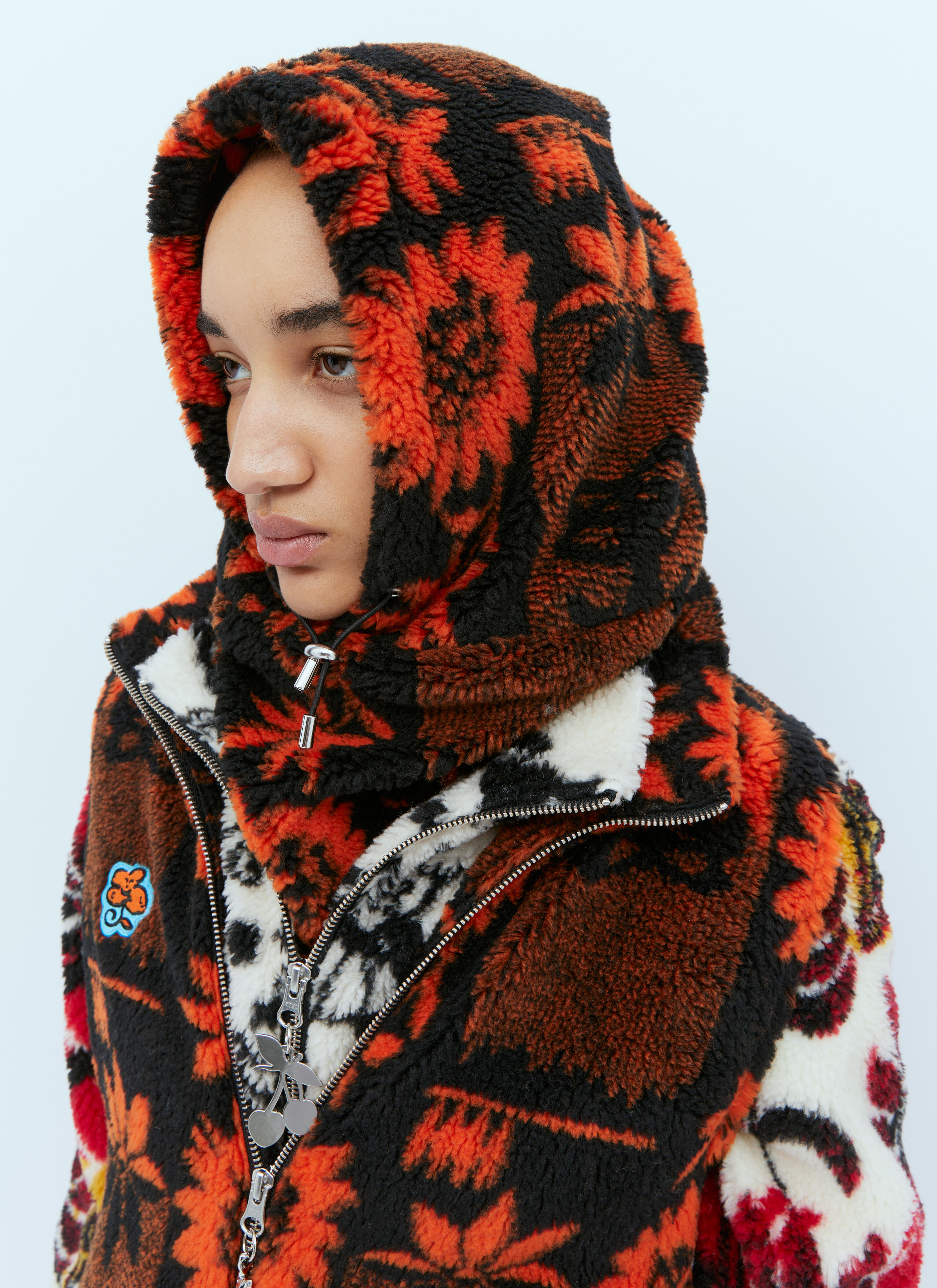 Chopova Lowena Women's Fleece Hood in Orange | LN-CC®