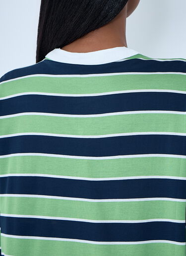 Prada Striped Long Sleeve Top Blue pra0264037