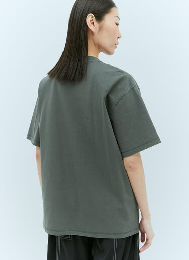 GANNI Future Heavy Lamb T-Shirt Grey gan0255039