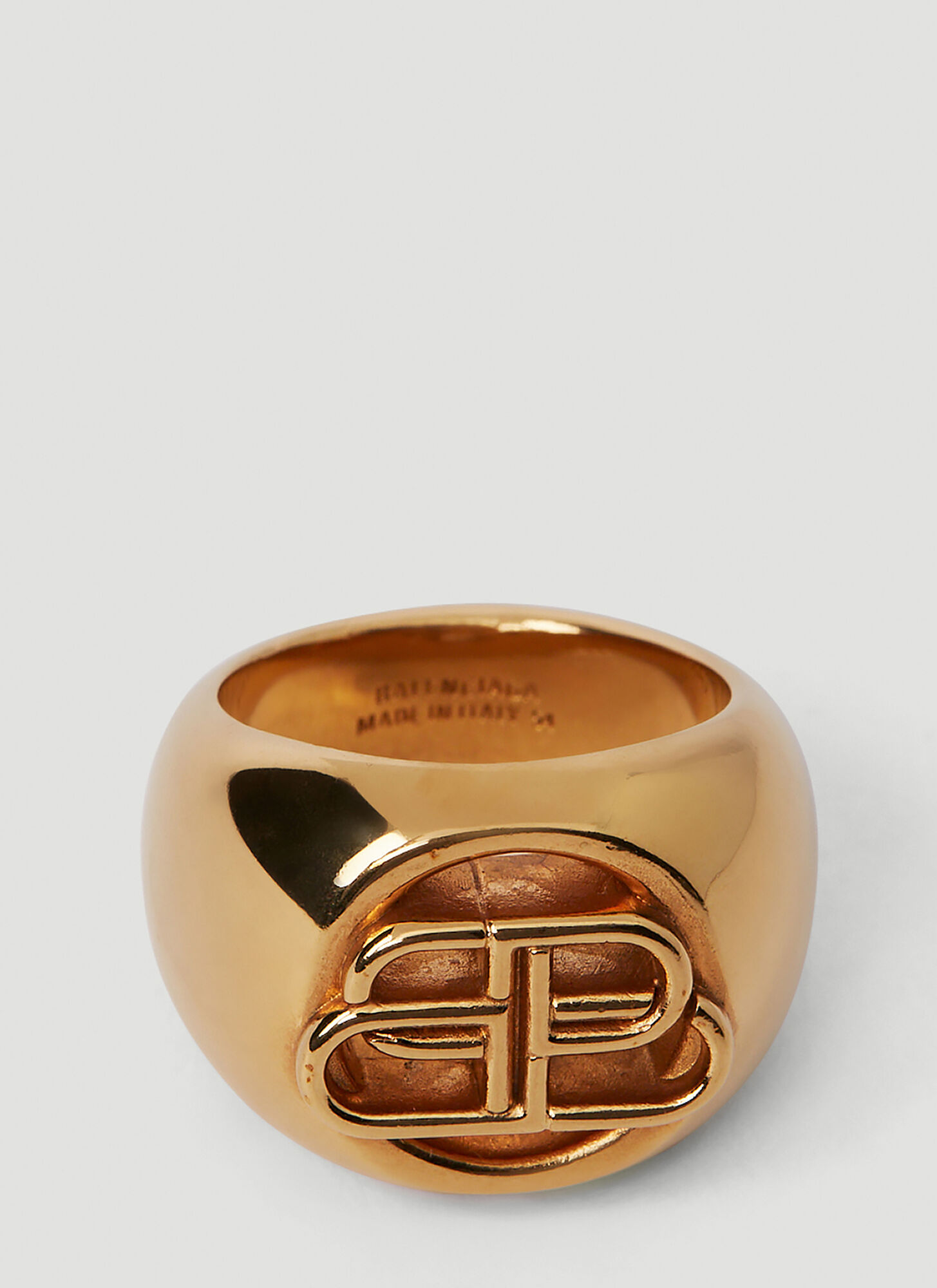 Balenciaga Bb Signet Ring Female Gold