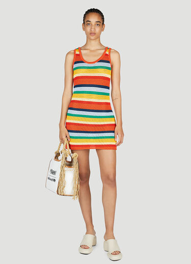 Marni x No Vacancy Stripe Knit Mini Dress Multicolour mvy0253002