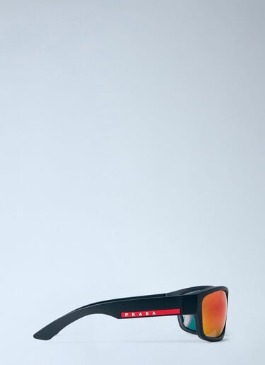 LN-CC® - Prada Linea Rossa: PS C04S Mirrored Sunglasses - Black Prada Linea Rossa PS C04S Mirrored Sunglasses Black lpl0366001