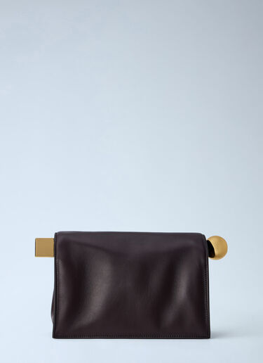 LN-CC® - Jacquemus: La Pochette Rond Carré - Brown Jacquemus La Pochette Rond Carré Brown jac0266071