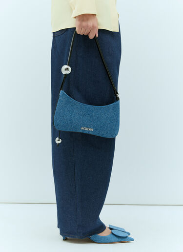 Jacquemus 르 비주 펄 숄더백 블루 jac0256067
