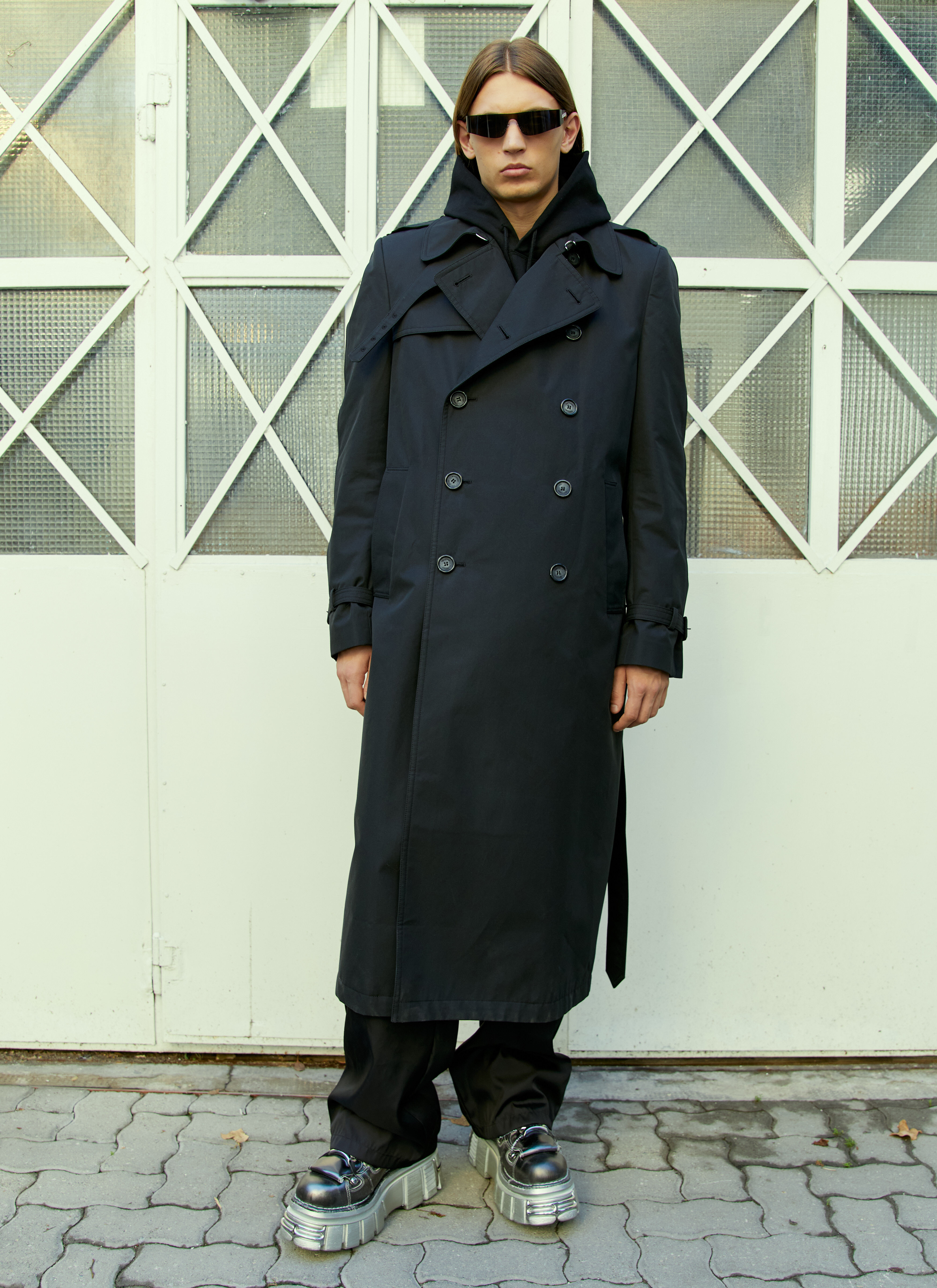 Tailored trench coat top