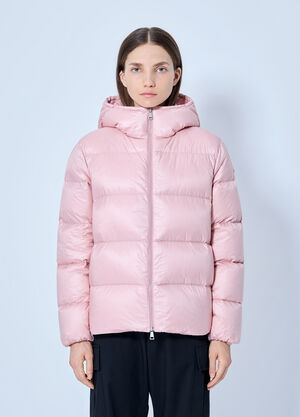 Moncler Feligule Hooded Short Down Jacket Pink mon0266006