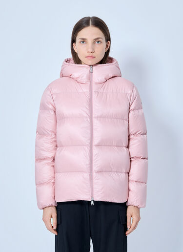 LN-CC® - Moncler: Feligule Hooded Short Down Jacket - Pink Moncler Feligule Hooded Short Down Jacket Pink mon0266006