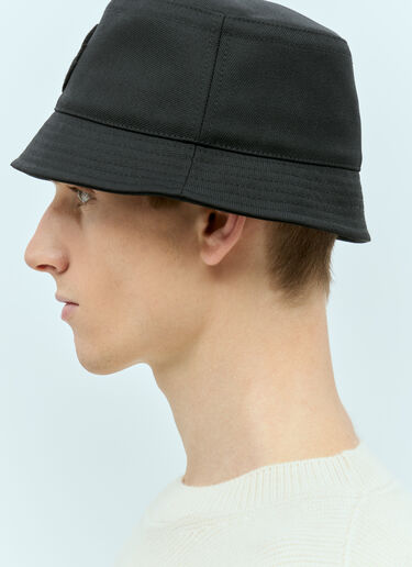 Moncler x Roc Nation designed by Jay-Z Logo Patch Bucket Hat Black mrn0156015