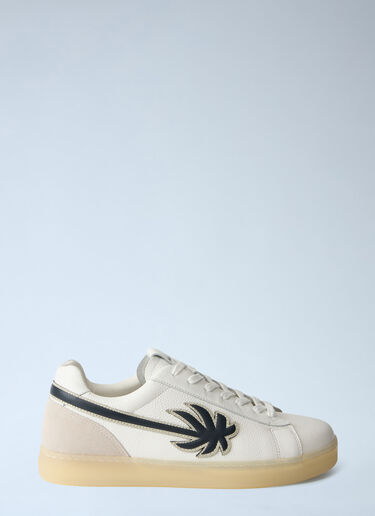 LN-CC® - Palm Angels: Palm Tennis Lea Sneakers - White Palm Angels Palm Tennis Lea Sneakers White pma0164263