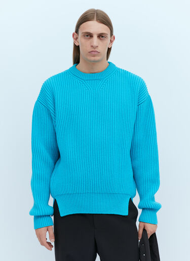 ウールニットセーター Jil Sander ウールニットセーター ライトブルー jil0153006