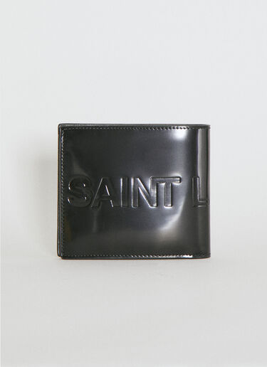 Saint Laurent 横版压纹徽标钱包 黑色 sla0154047