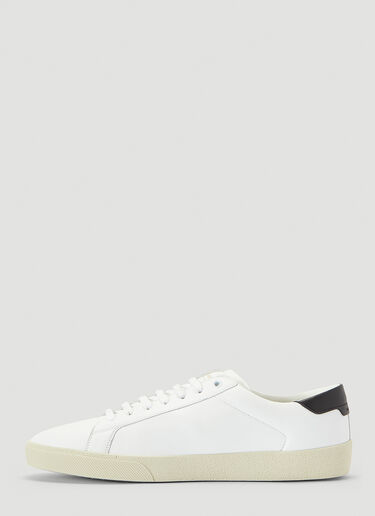 Saint Laurent 코트 클래식 로고 스니커즈 화이트 sla0140023