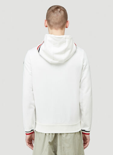 Moncler Logo Hooded Sweatshirt White mon0144019