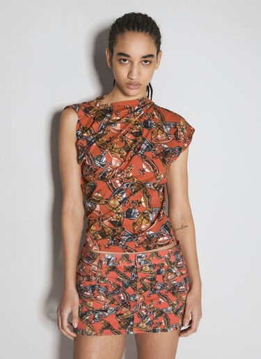 Vivienne Westwood 헤보 티셔츠 레드 vvw0255050
