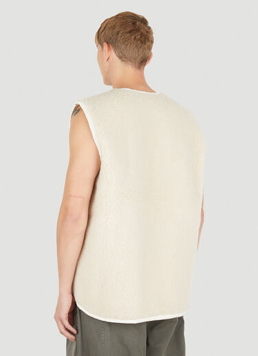 Camiel Fortgens Fleece Gilet Jacket White caf0150010