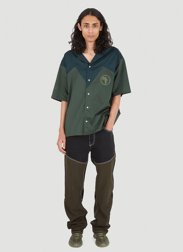 Ahluwalia Robyn Short Sleeve Shirt Green ahl0146013