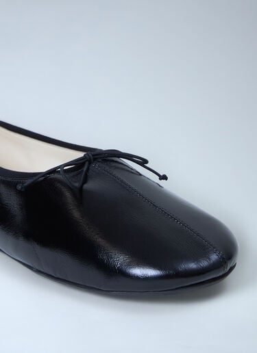 PHOEBE PHILO Gathered Flat Shoes Black phl0262023