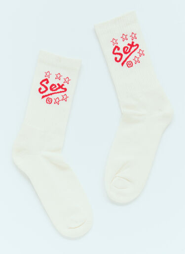 Carne Bollente Socks Shocks White cbn0356010