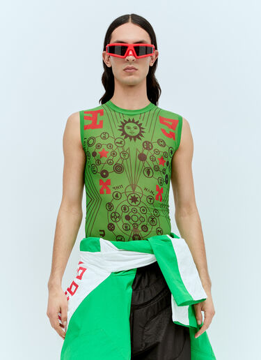 Walter Van Beirendonck Alien 太阳镜 红色 wlt0156026