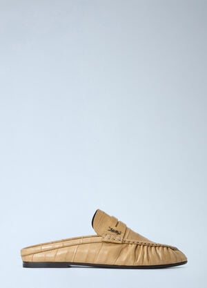 Saint Laurent Le Loafers Mules Beige sla0263039