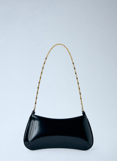 LN-CC® - Jacquemus: Le Petit Bisou Chaîne Shoulder Bag - Black Jacquemus Le Petit Bisou Chaîne Shoulder Bag Black jac0266047