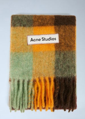 Acne Studios Fringed Check Scarf Multicolour acn0148066