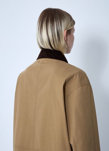 The Row Frank Jacket Brown row0260006
