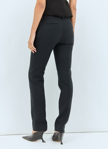 TOTEME Low-Waist Slim Pants Black tot0258001