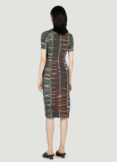 Ester Manas Graphic Print Dress Green est0252005