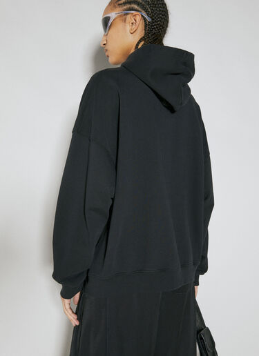 Logo Print Hooded Sweatshirt Balenciaga Logo Print Hooded Sweatshirt Black bal0254021