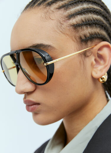Bottega Veneta Drop Aviator Sunglasses Black bos0359003