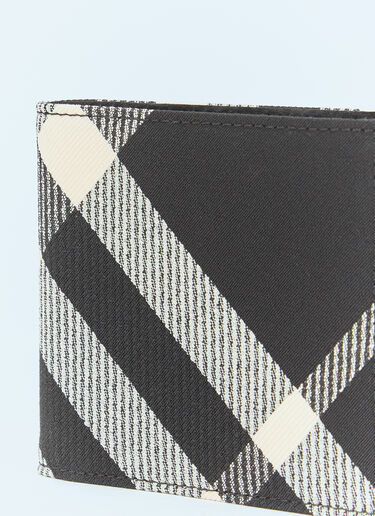 Burberry Check Bi-Fold Wallet Black bur0156022