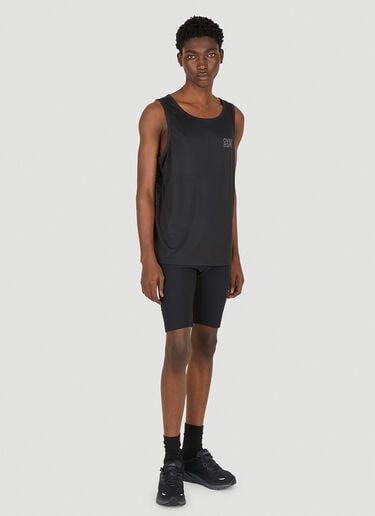 OVER OVER Logo Print Tank Top Black ovr0150004