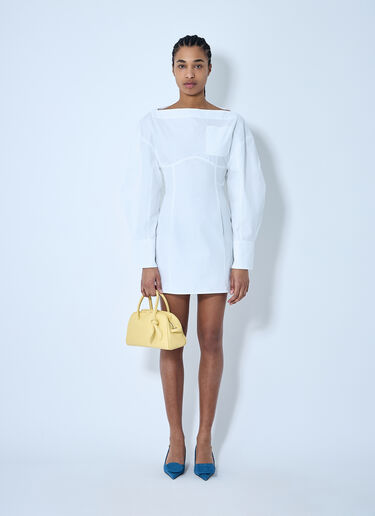 Jacquemus La Robe Chemise Casaco Dress White jac0260070