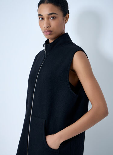 RIER High-Neck Zip Vest Black rrr0364005